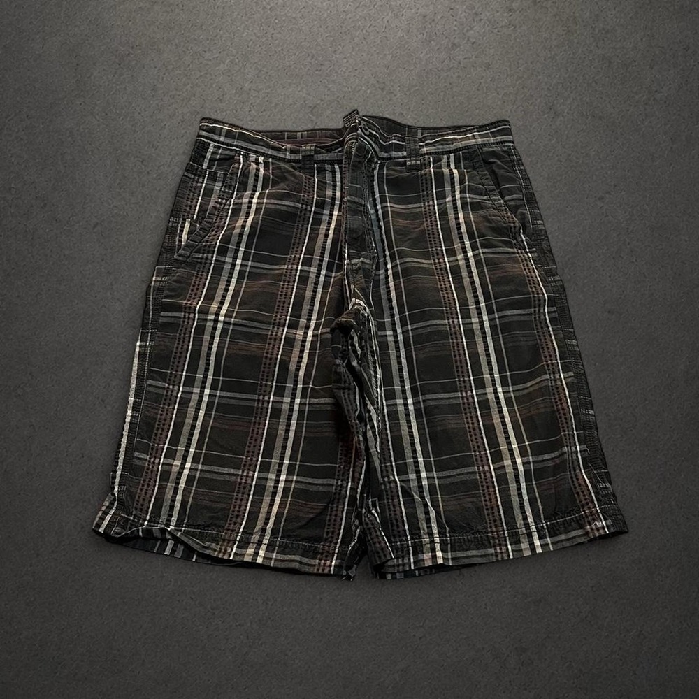 Y2K 2000s Grunge Indie Skater Surf Streetwear Hip Hop Baggy Plaid Shorts